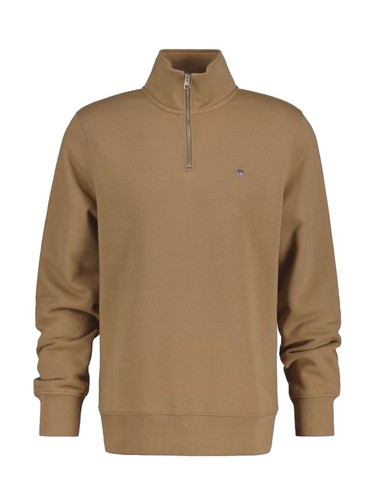 Felpa mezza zip gant - felpa,