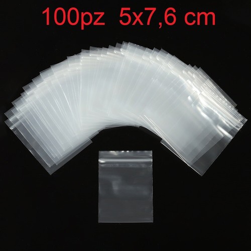 100 bustine trasparenti - 100, 5x7,6