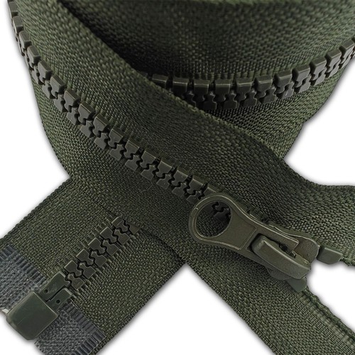 Cerniera dark olive chunky 5 - dark,