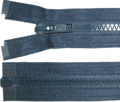 Zip blu scuro - "/, 71cm
