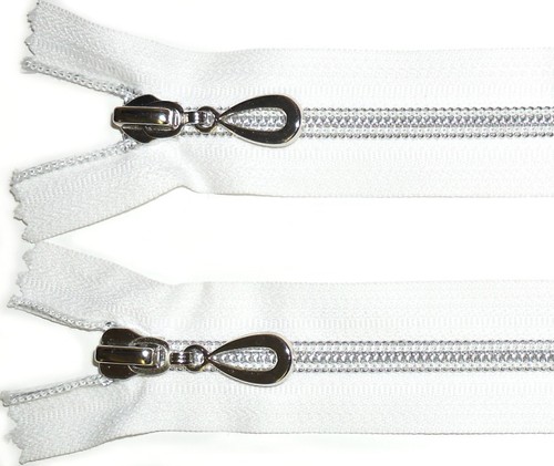 Zip bianco 110cms - "/,